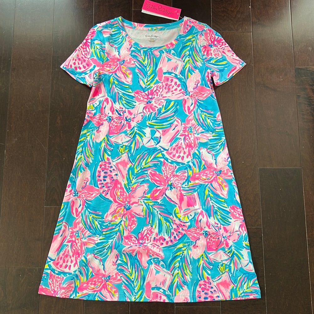Lilly Pulitzer dress blue Ibiza gimme the juice